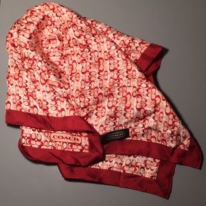 Coach 100% Silk Scarf